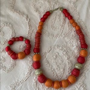 Rustic tribal jewelry set
